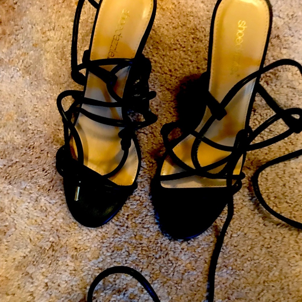 Fabulous tie up wedge sandals